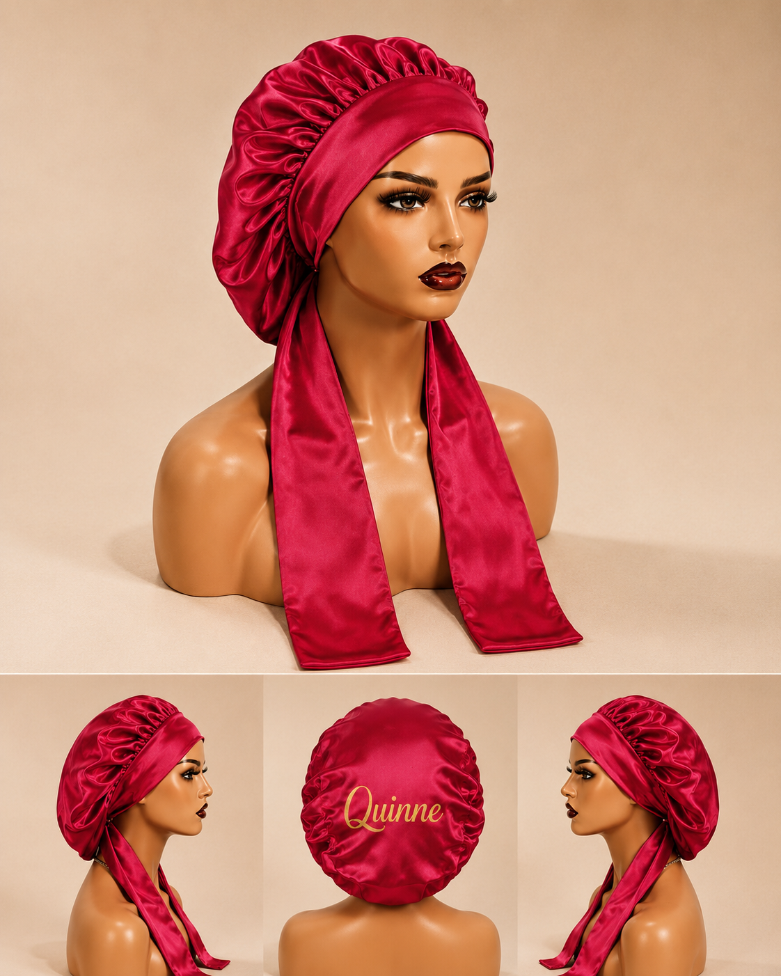 Rose Muse Satin Bonnets